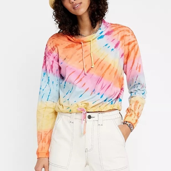 Urban Outfitters‎ Buster Tie-Dye Drawstring Hem Sweatshirt​​ - Picture 3 of 7